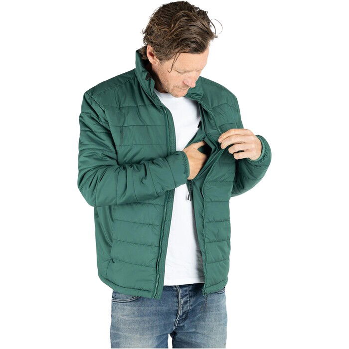 2024 Dryrobe Mens Mid Layer Jacket M100-JCKT-HG - Hunter Green